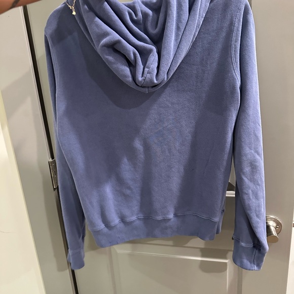 Brandy Melville Blue Zip-Up Hoodie - Picture 4 of 5